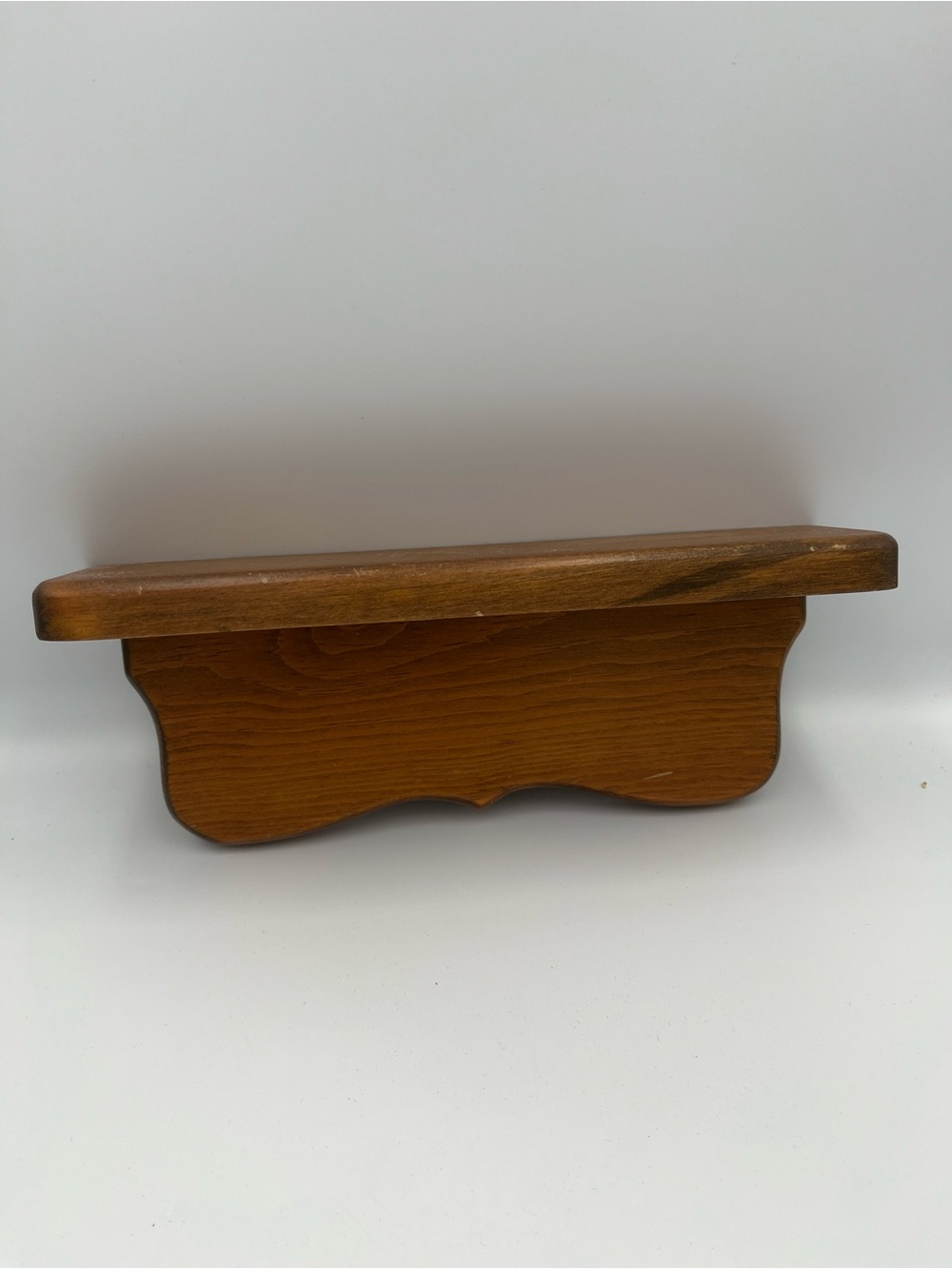 Vintage Solid Wood Wall Display Shelf 11” Cottage Core Farm Rustic READ